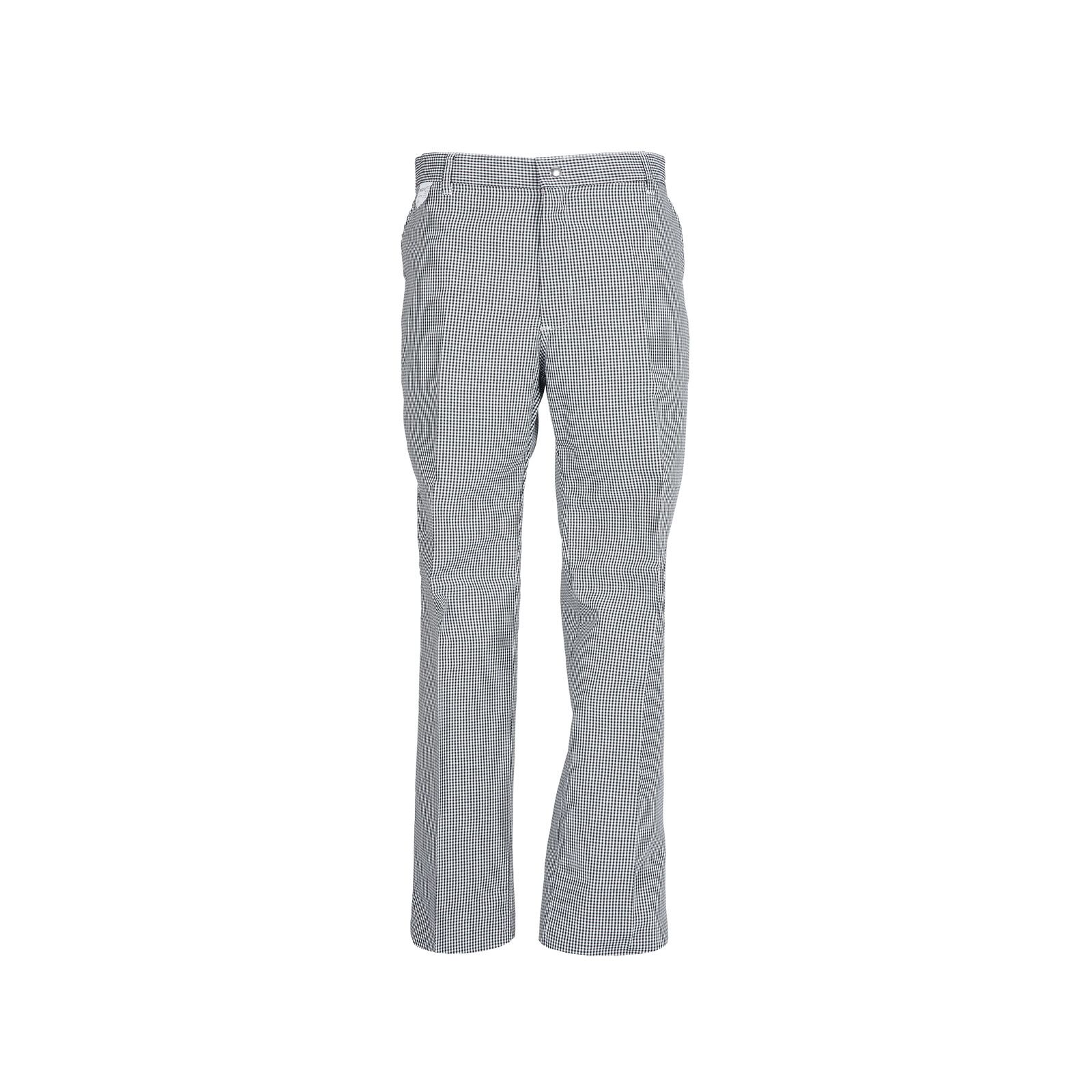 P300-CHEF PANT, YARN DYED CHECK, ZIPPER CLOSURE
