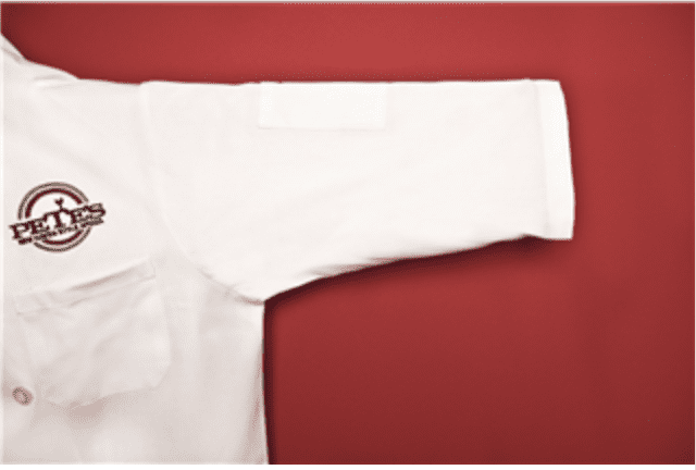 C837-CHEF COAT, 3/4 SLEEVES, PLUS BLEND, 10 KNOTS - Image 2